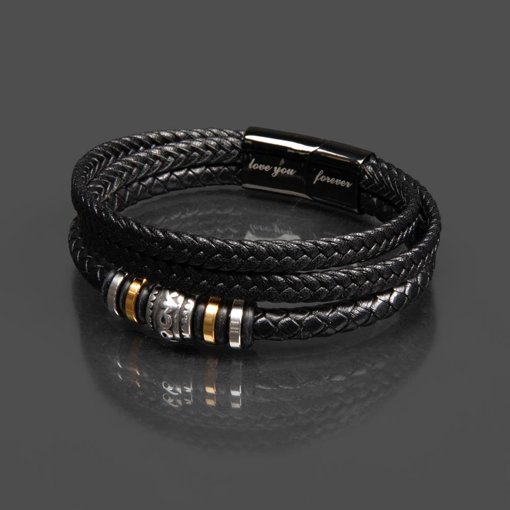 Gift For Dad | Never Stop Men's Bracelet 0671BT5