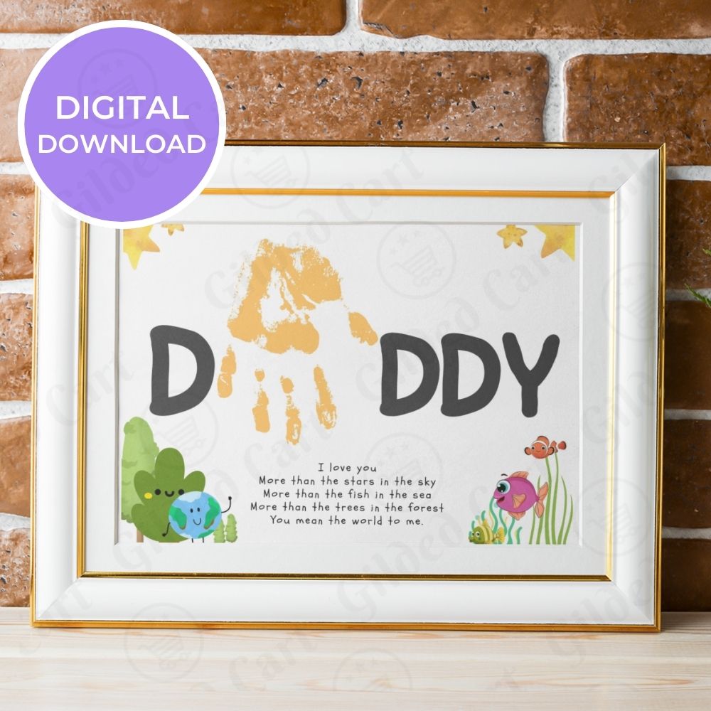 printable-handprint-art-father-s-day-birthday-digital-download-gift-f-gilded-cart for Free Fathers Day Printables Handprints Printable Handprint Art |Father's Day Birthday Digital Download Gift f – Gilded Cart for Free Fathers Day Printables Handprints