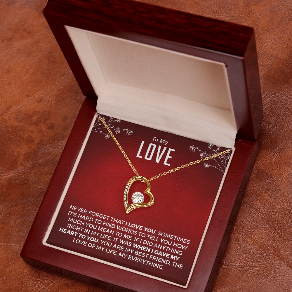 Soulmate Gift | Love Of My Life Necklace 0772T4F