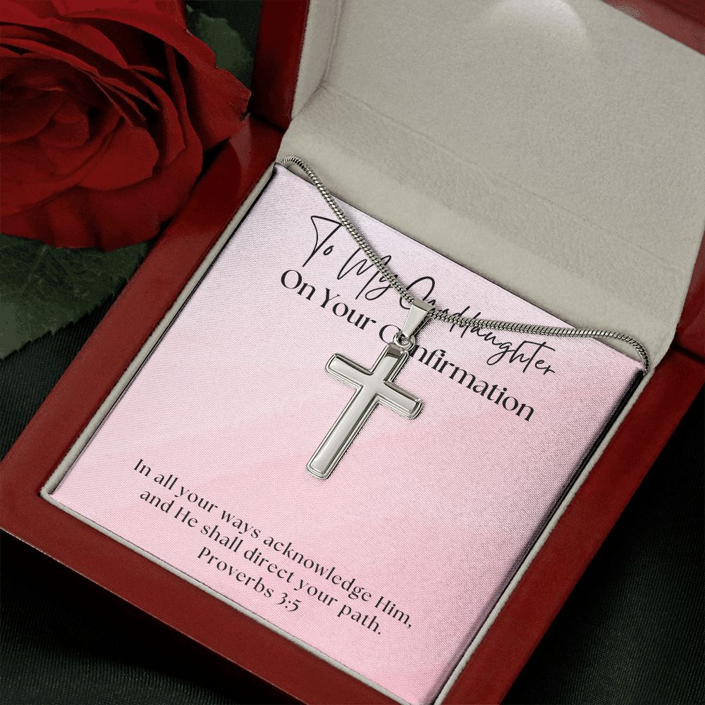 Confirmation Gift For Girl | Your Path Cross Necklace 0818SSCN