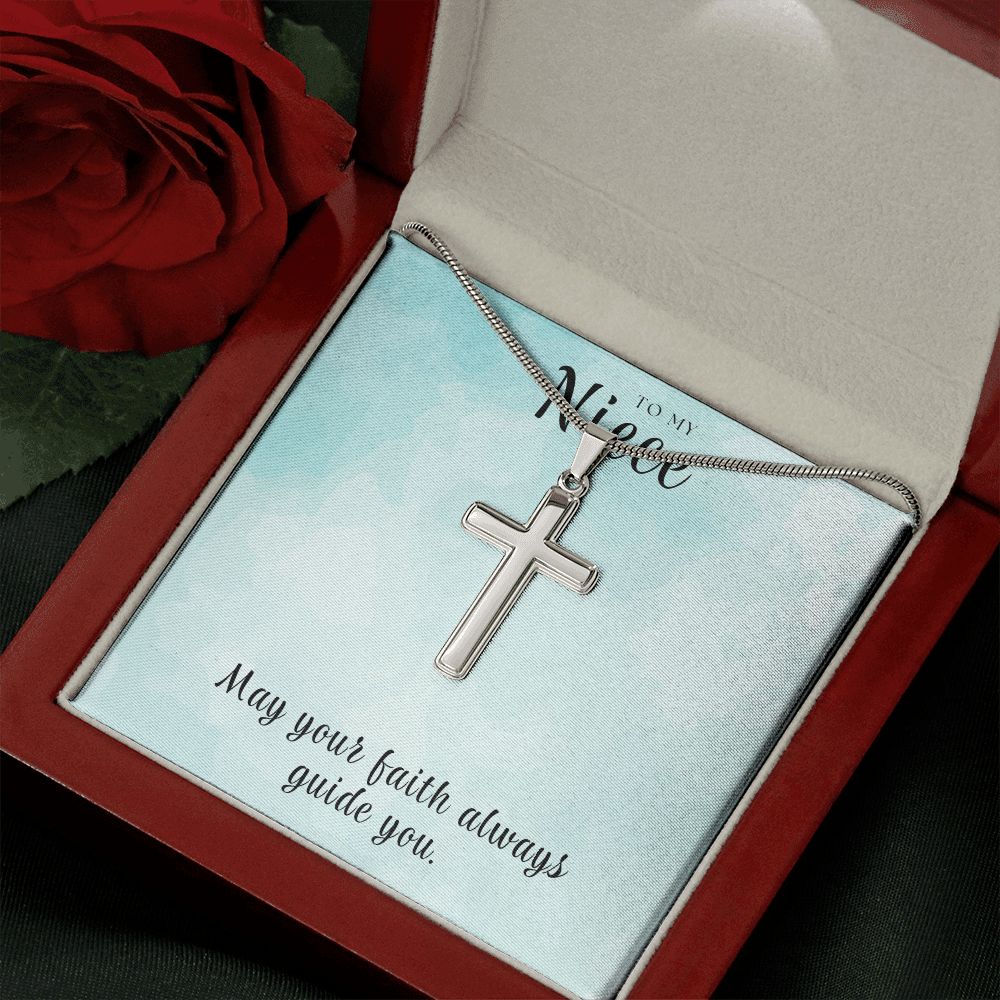 Christian Gift For Her | Niece Faith Cross Necklace 0813SSCN