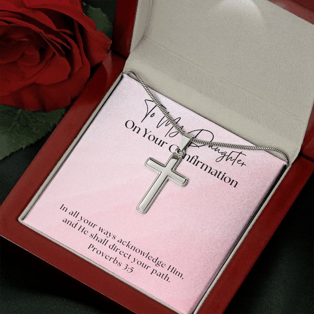 Confirmation Gift For Girl | Your Path Cross Necklace 0815SSCN