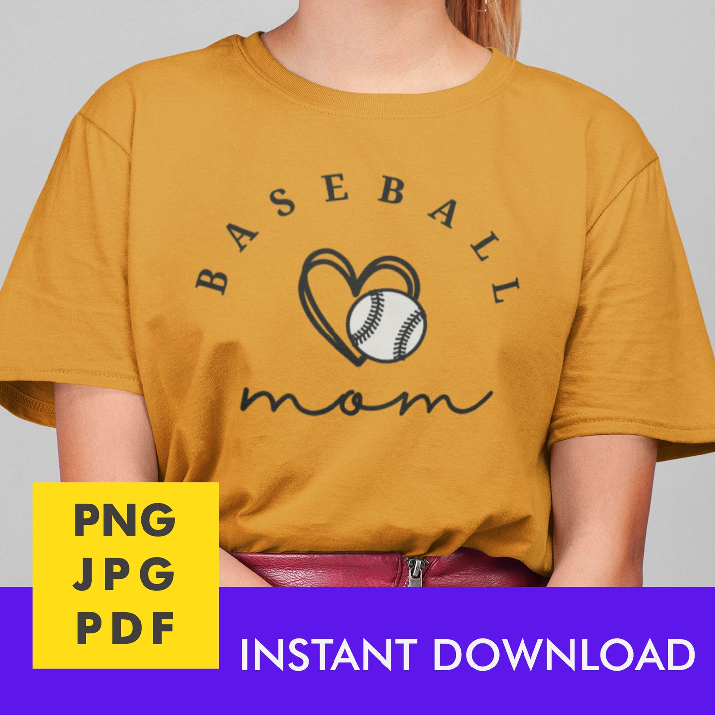 Digital Instant Download - Baseball Mom M06-4
