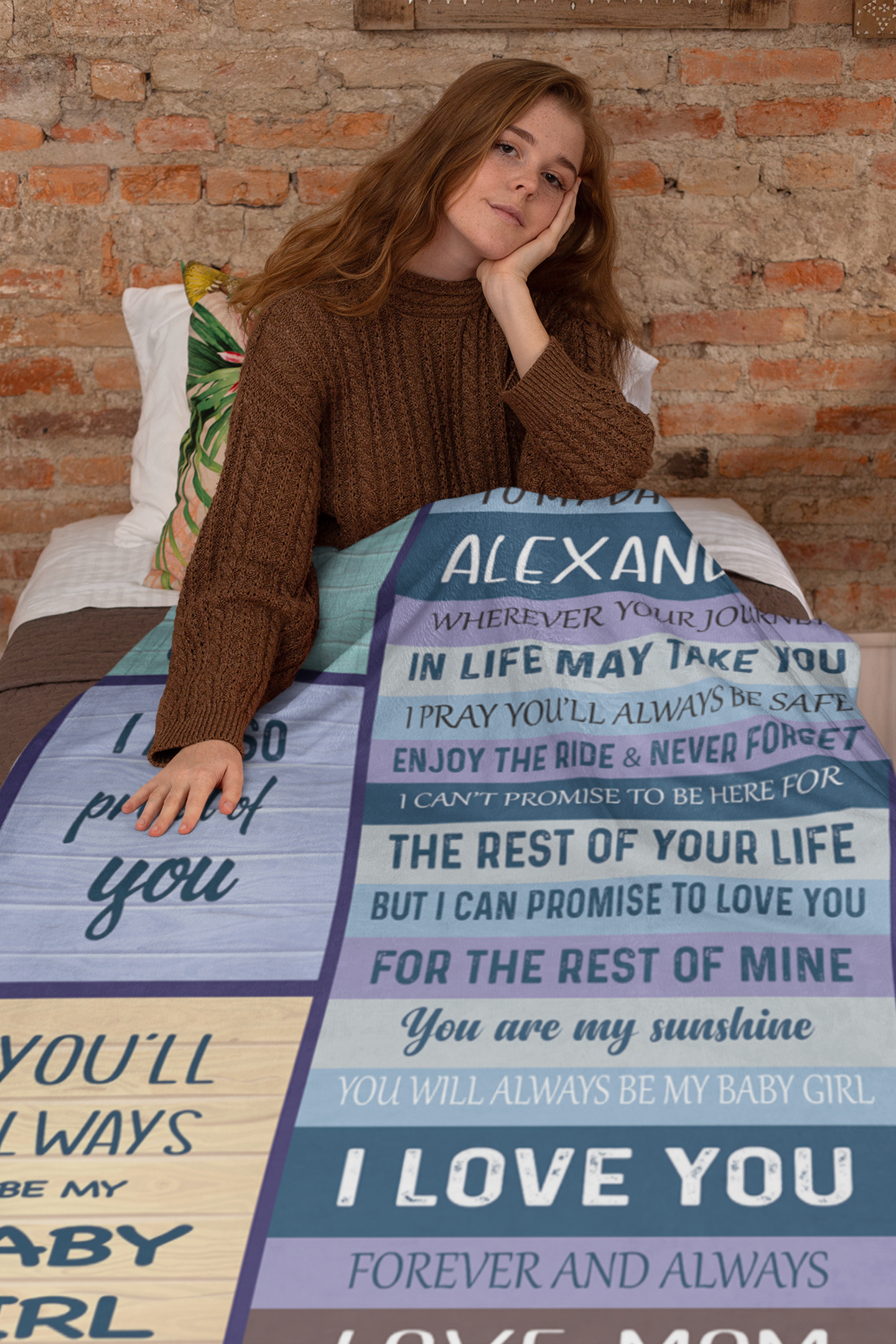 Personalized Blanket | Gift For Daughter Niece Granddaughter BL-3