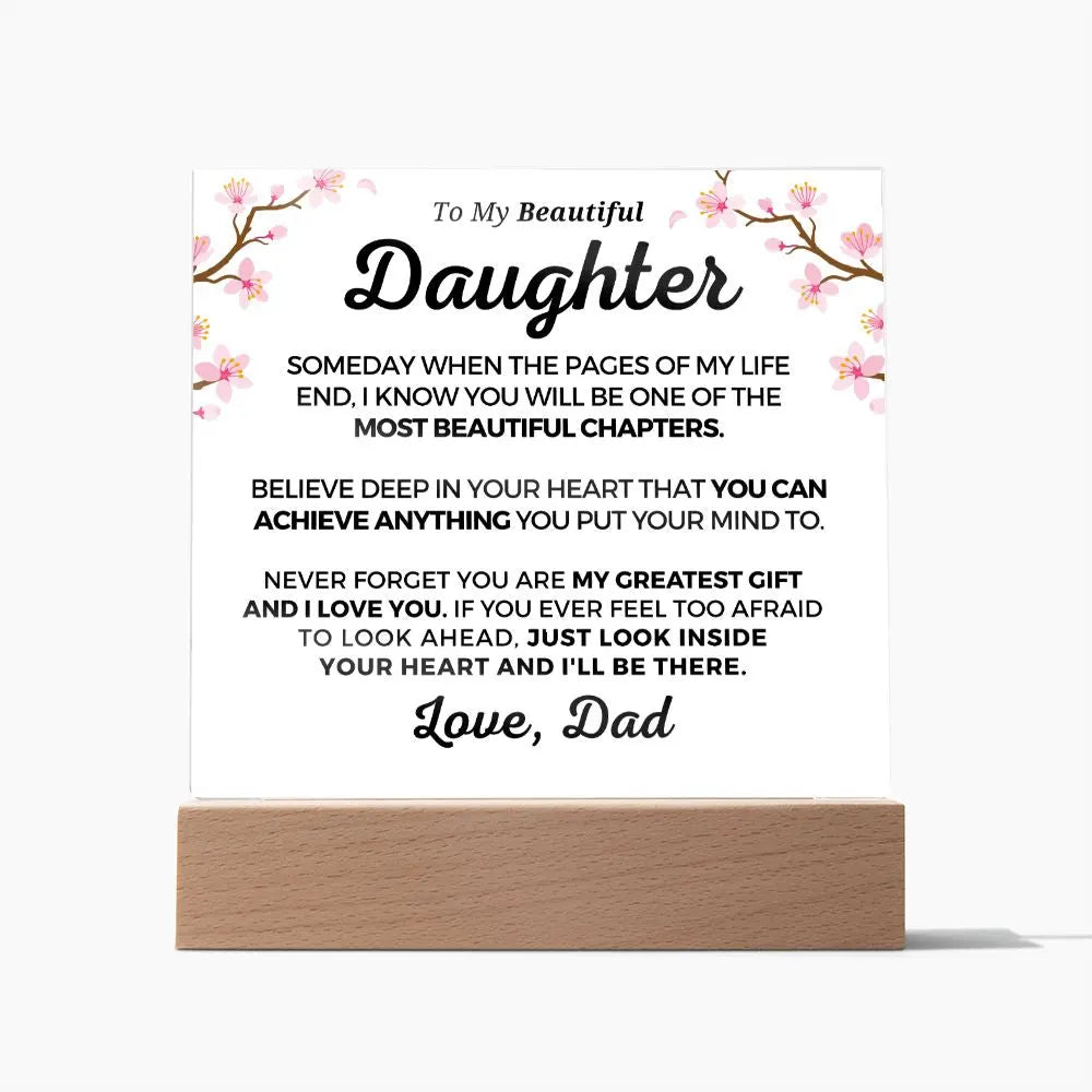 Gift for Daughter | Greatest Gift Acrylic Plaque 703D-ACS