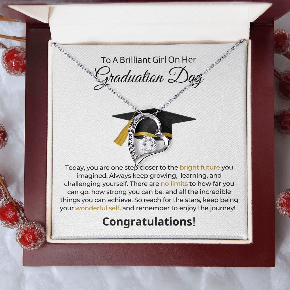 Graduation Gift For Her | One Step Necklace 0844FT1