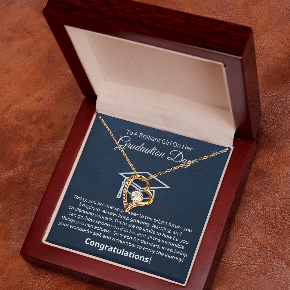 Graduation Gift For Her | One Step Necklace 0844FT2