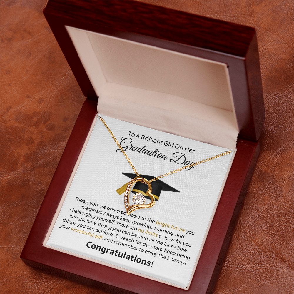 Graduation Gift For Her | One Step Necklace 0844FT1