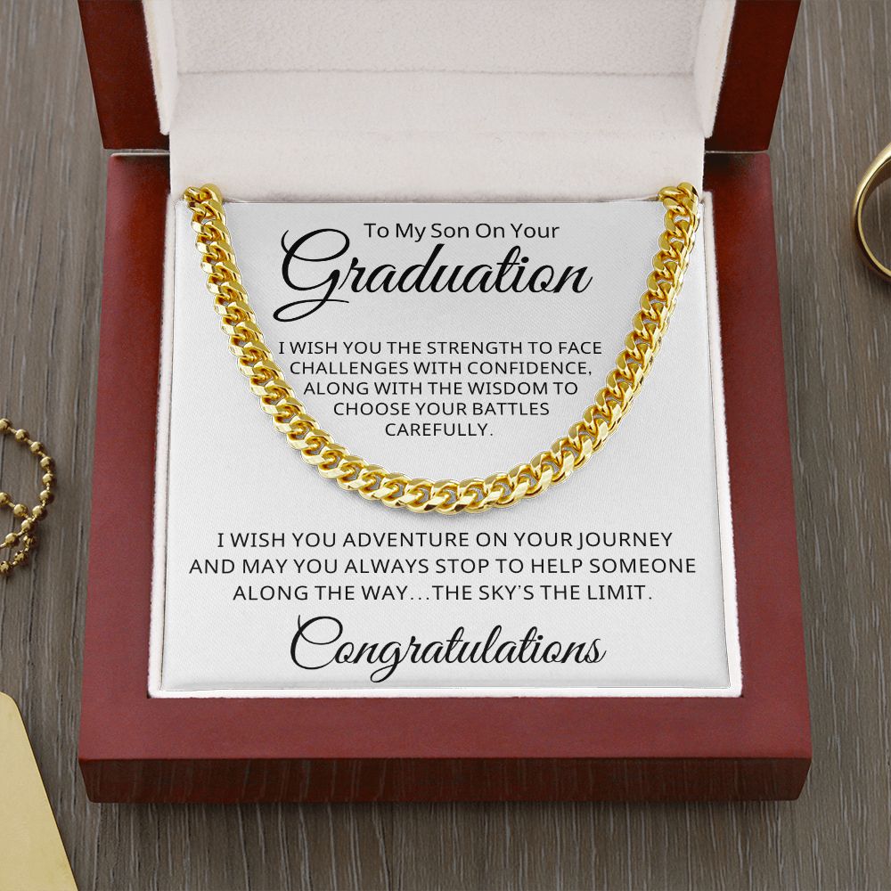 Graduation Gift For Him | Journey Cuban Link Chain 0848CT1