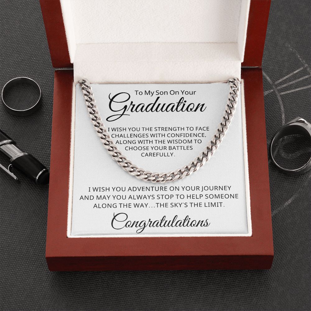 Graduation Gift For Him | Journey Cuban Link Chain 0848CT1