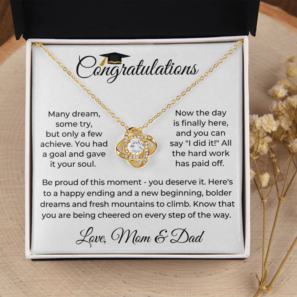 Graduation Gift For Her | Be Proud Necklace 0832LT1