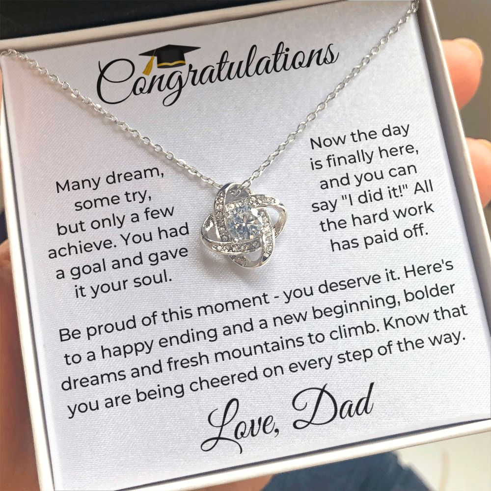 Graduation Gift For Her | Be Proud Necklace 0834LT1