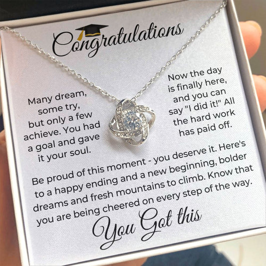 Graduation Gift For Her | Be Proud Necklace 0837LT4