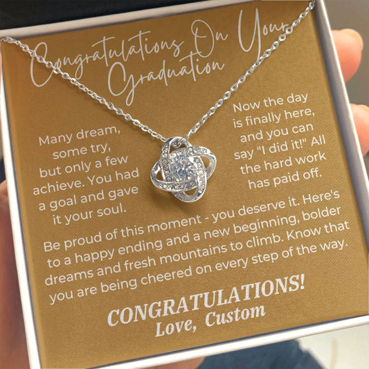 Graduation Gift For Her | Be Proud Necklace P0838LT7