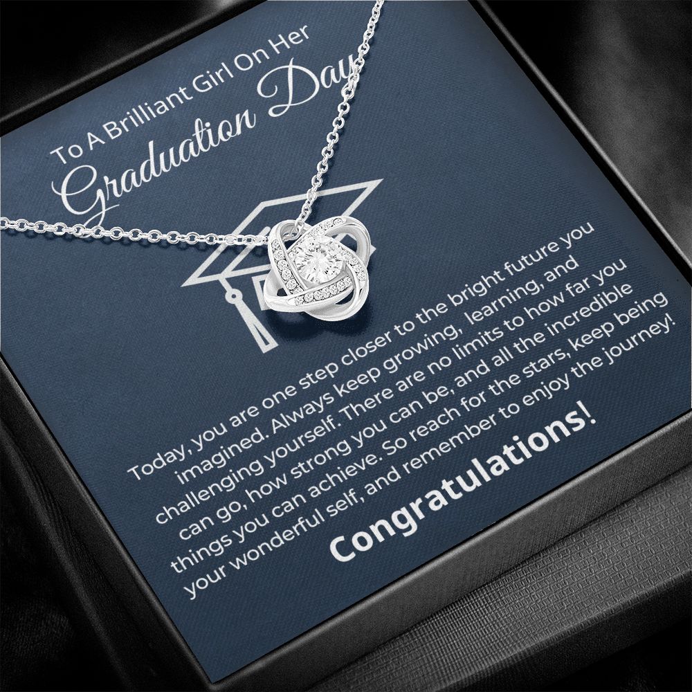 Graduation Gift For Her | One Step Necklace 0844LT2