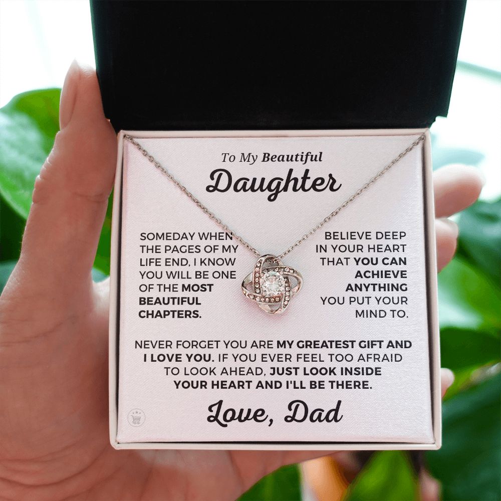 [ALMOST SOLD OUT] Daughter Gift From Dad | Greatest Gift Necklace 0703T1