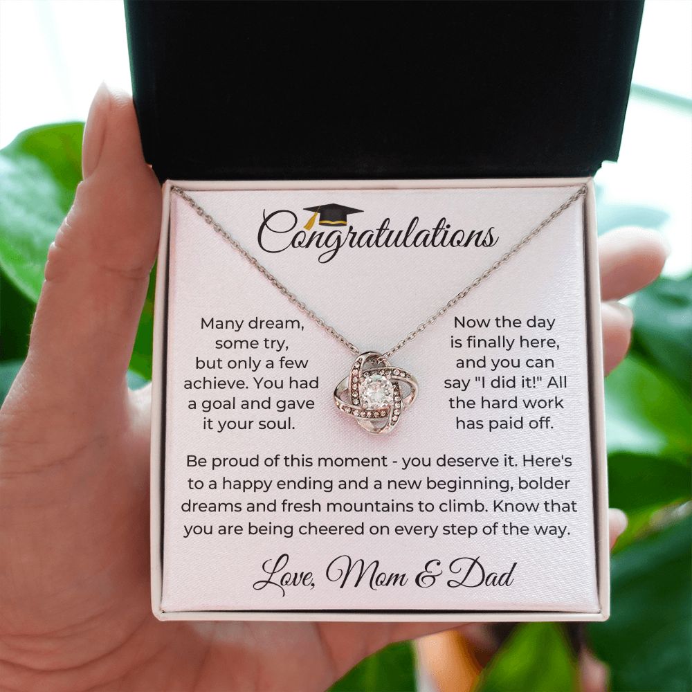 Graduation Gift For Her | Be Proud Necklace 0832LT1