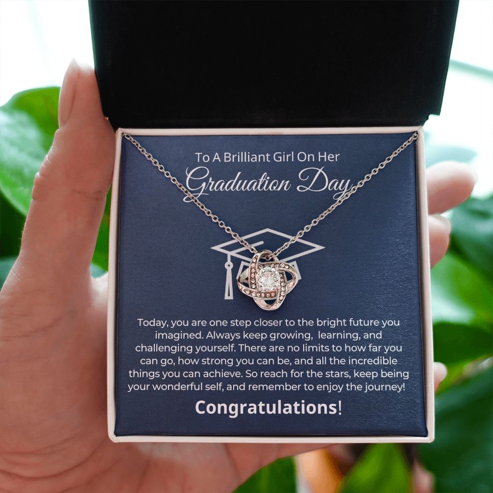 Graduation Gift For Her | One Step Necklace 0844LT2