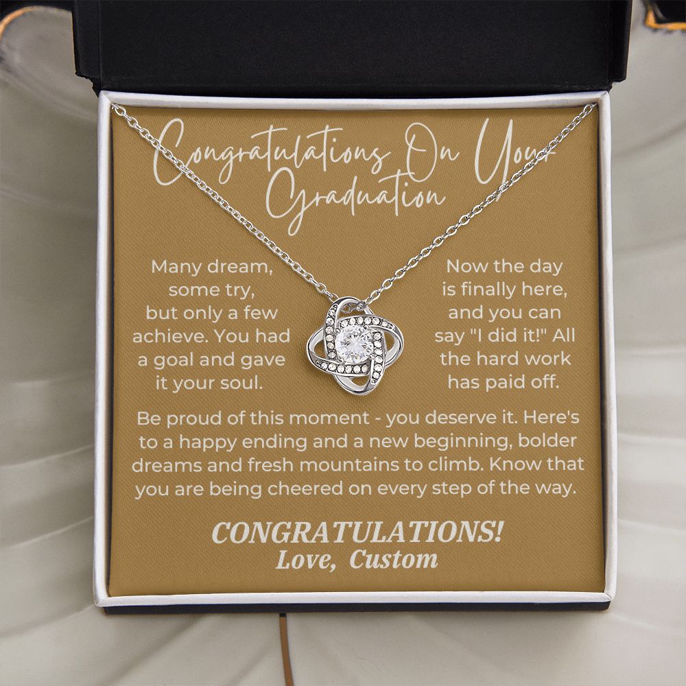 Graduation Gift For Her | Be Proud Necklace P0838LT7