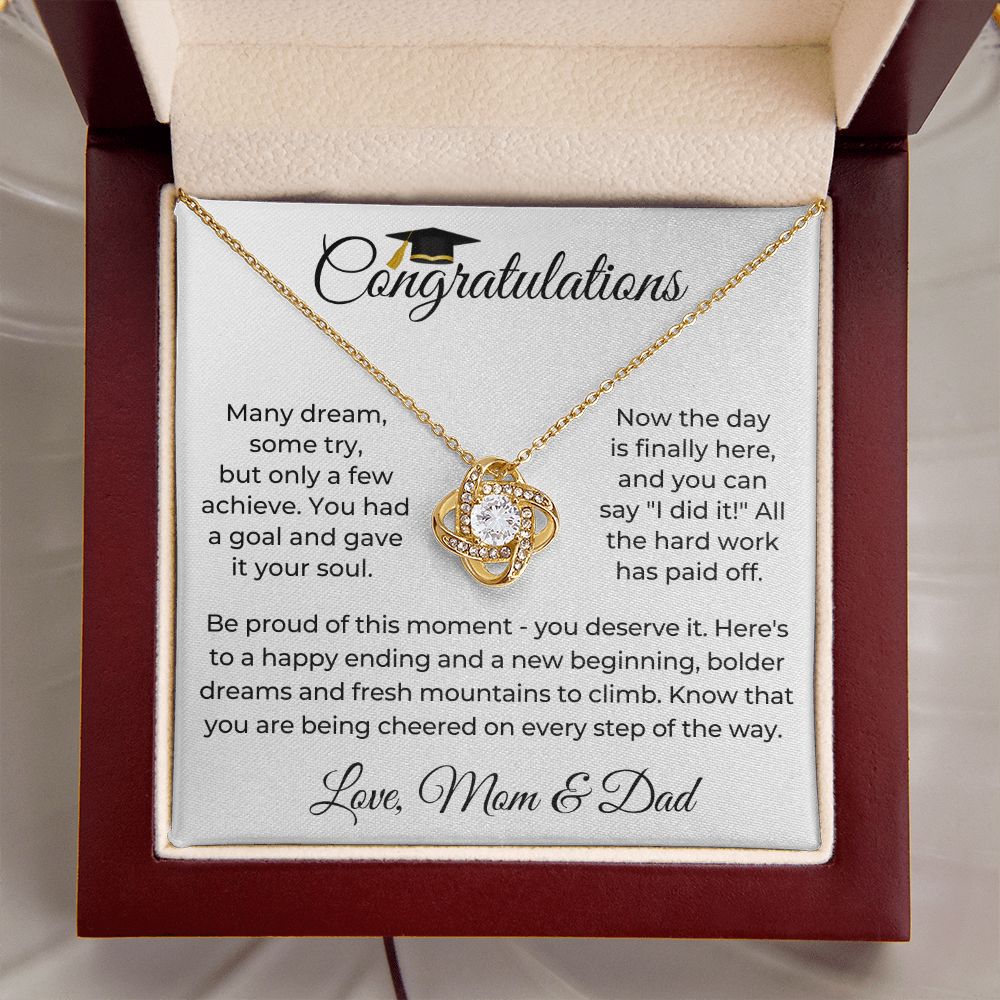 Graduation Gift For Her | Be Proud Necklace 0832LT1