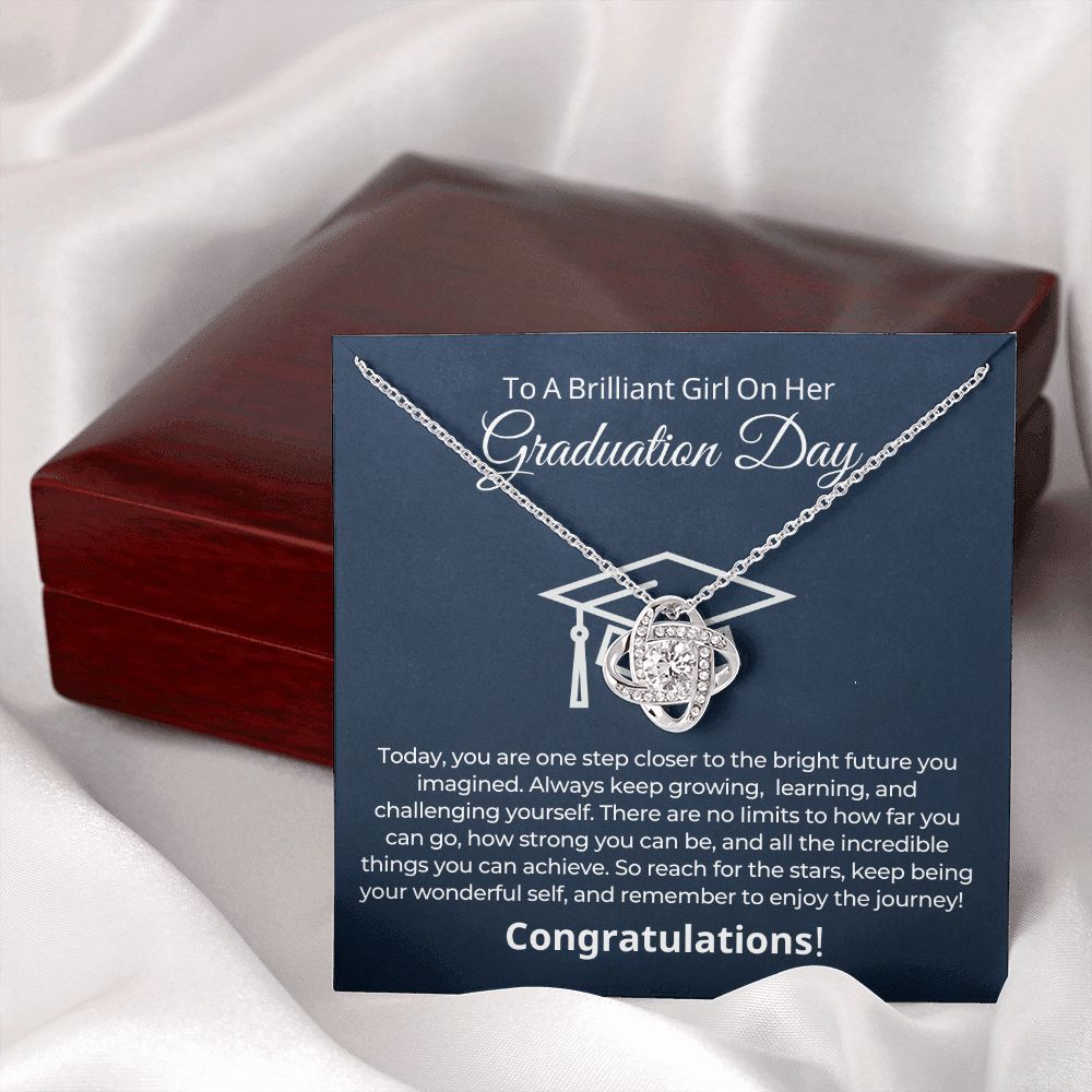 Graduation Gift For Her | One Step Necklace 0844LT2