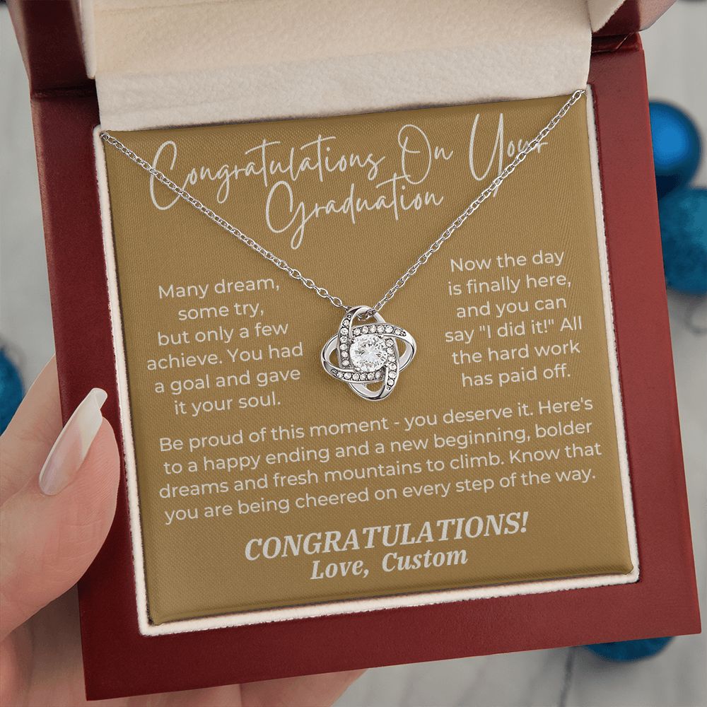 Graduation Gift For Her | Be Proud Necklace P0838LT7