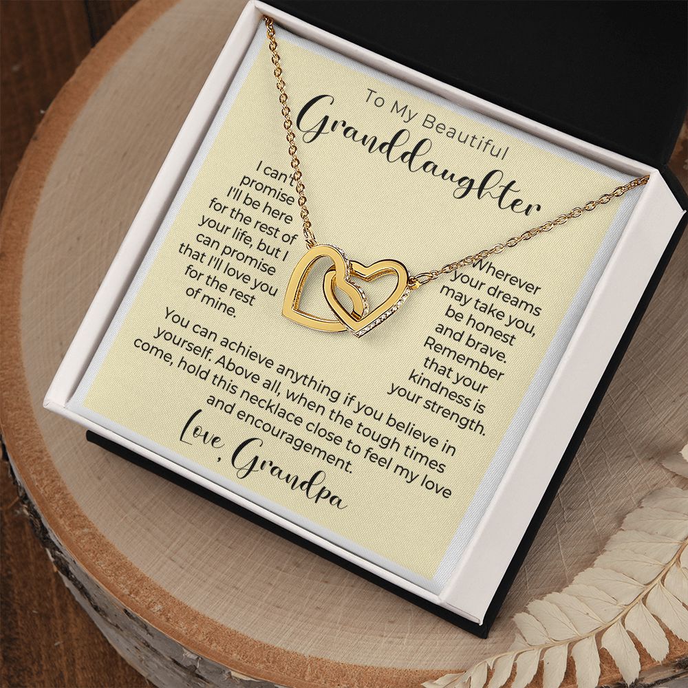 Granddaughter Gift From Grandpa | My Promise Necklace 0690HT6