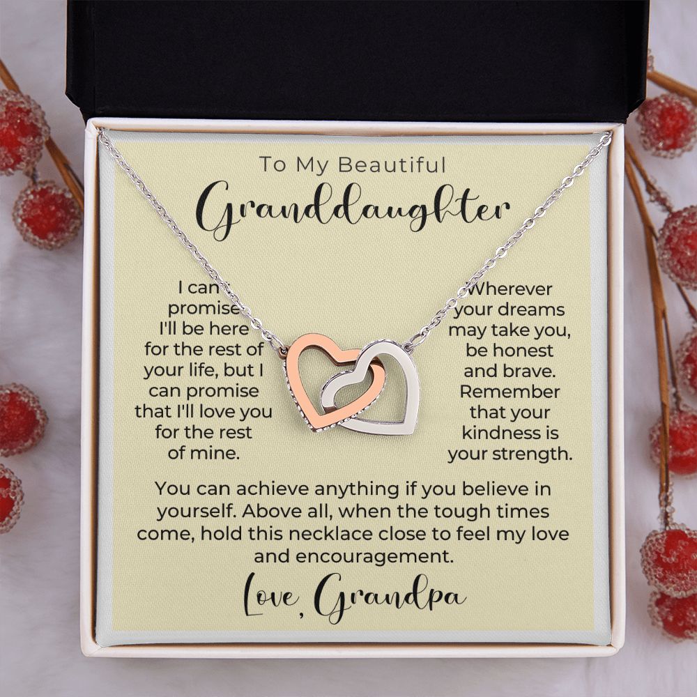 Granddaughter Gift From Grandpa | My Promise Necklace 0690HT6