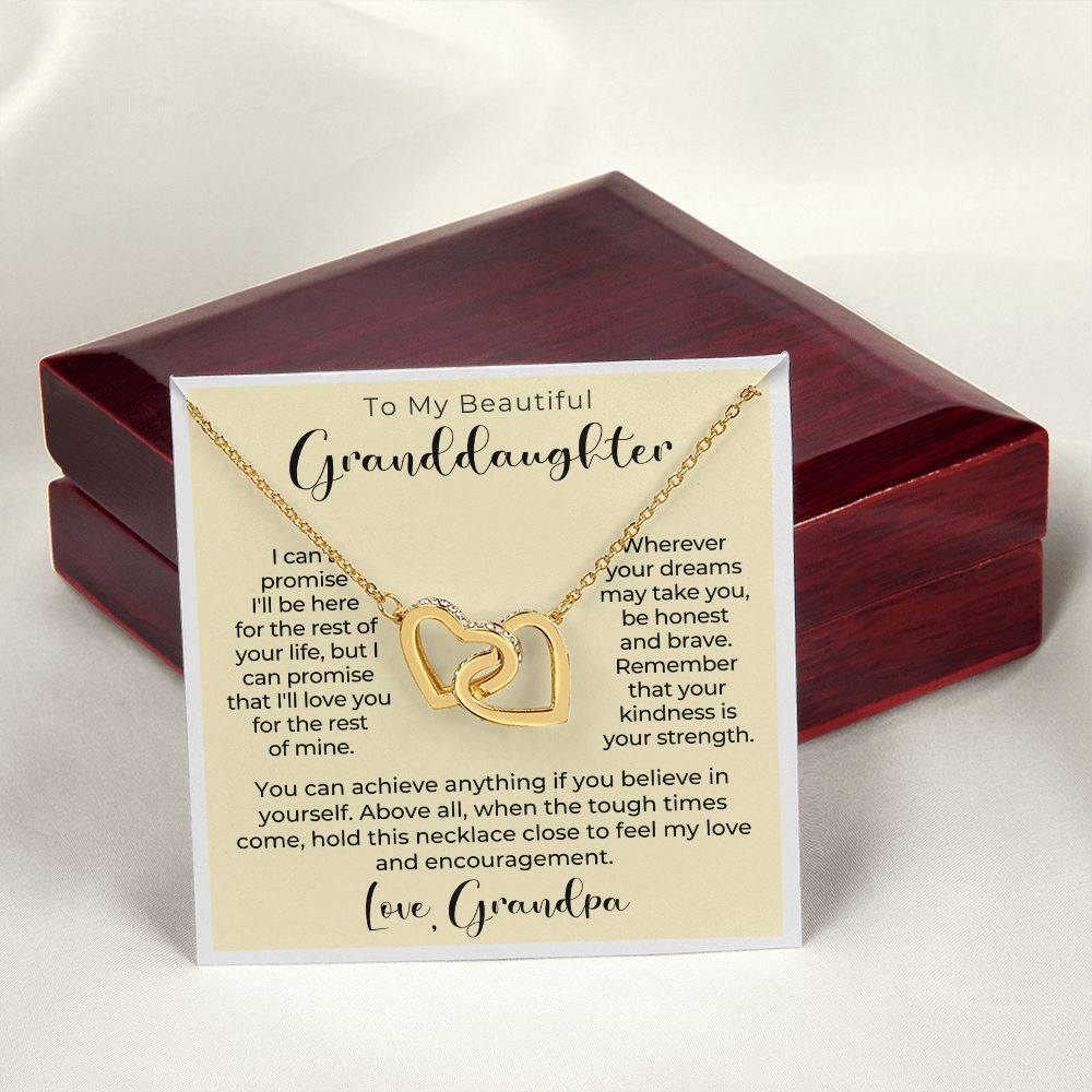 Granddaughter Gift From Grandpa | My Promise Necklace 0690HT6