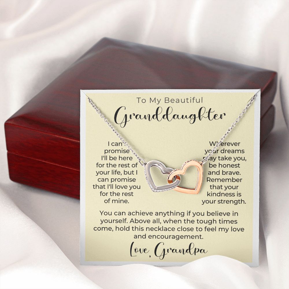 Granddaughter Gift From Grandpa | My Promise Necklace 0690HT6