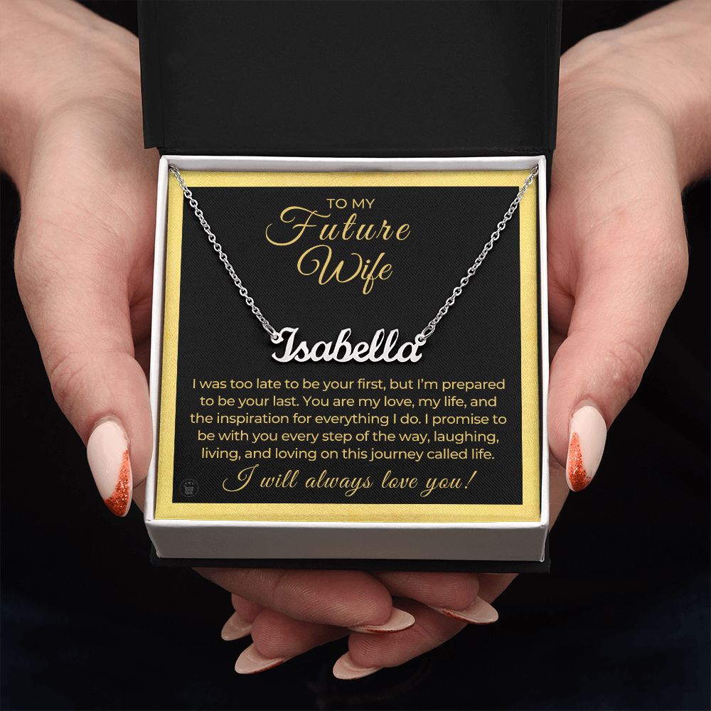 Personalized Future Wife Gift | Every Step Name Necklace 0464NNT8