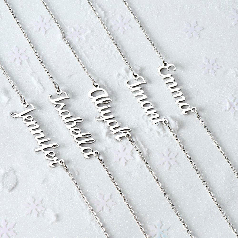 Personalized Future Wife Gift | Each Breath Name Necklace 0473NNT6