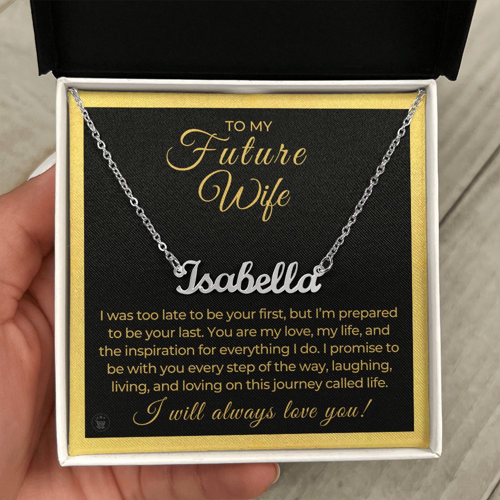 Personalized Future Wife Gift | Every Step Name Necklace 0464NNT8