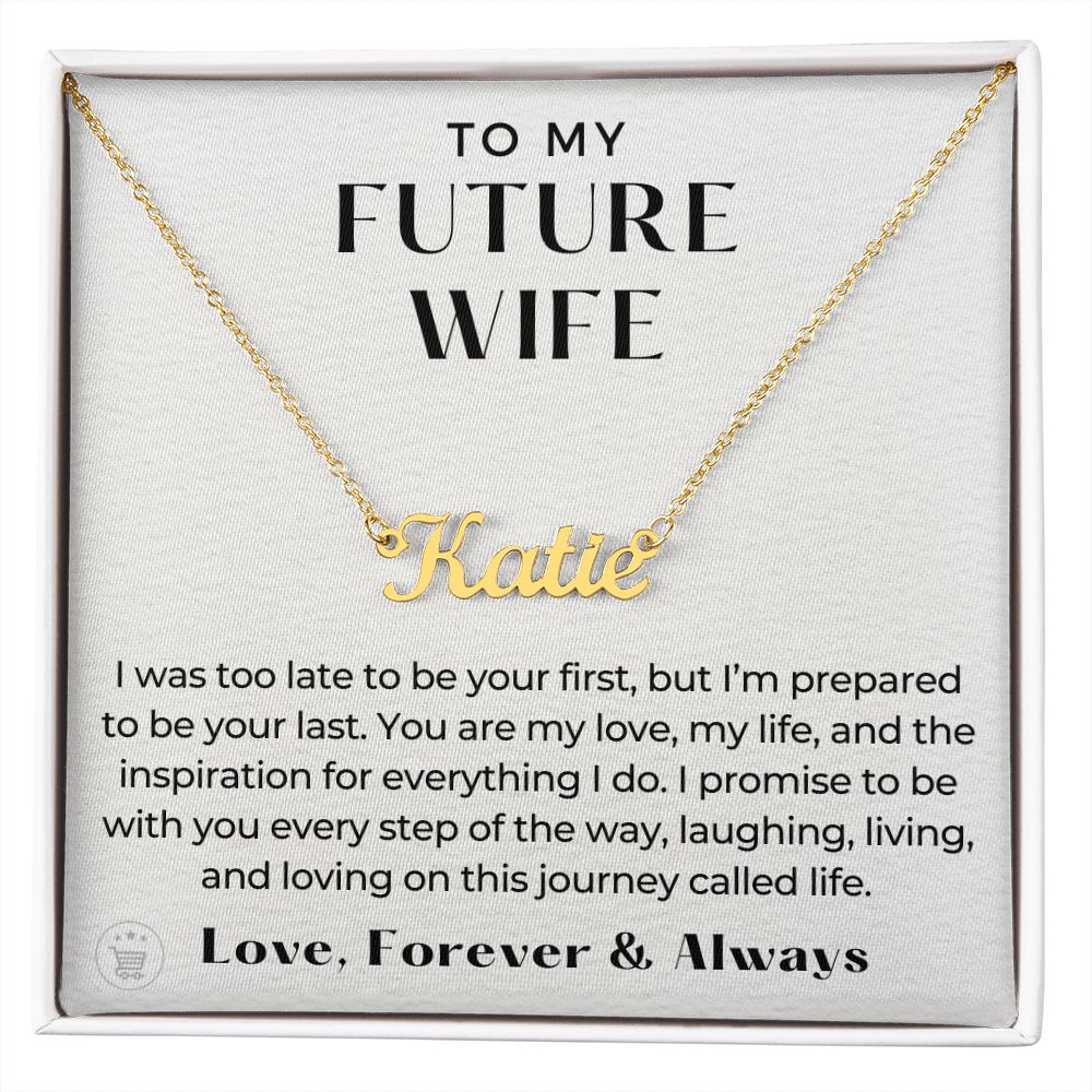 Personalized Future Wife Gift | Every Step Name Necklace 0464NNT6