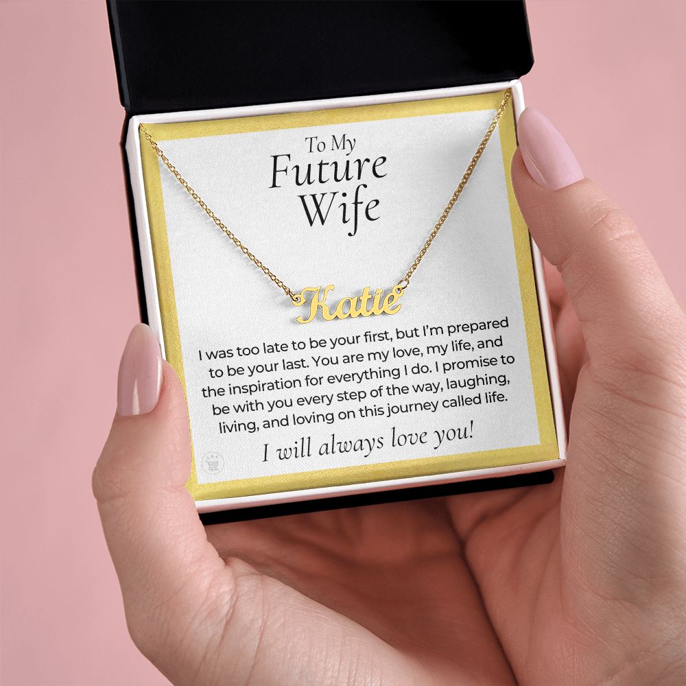 Personalized Future Wife Gift | Every Step Name Necklace 0464NNT7