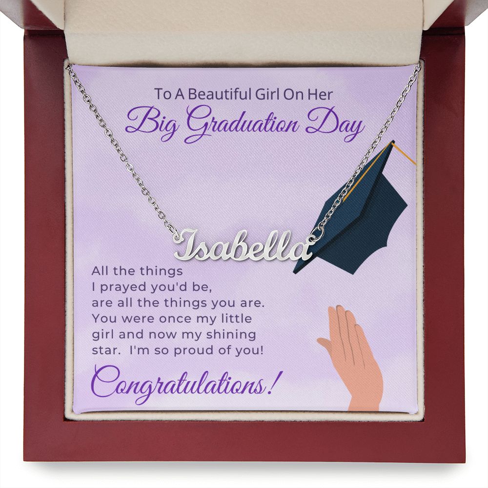 Graduation Gift For Her | My Shining Star Name Necklace 0846NNT1