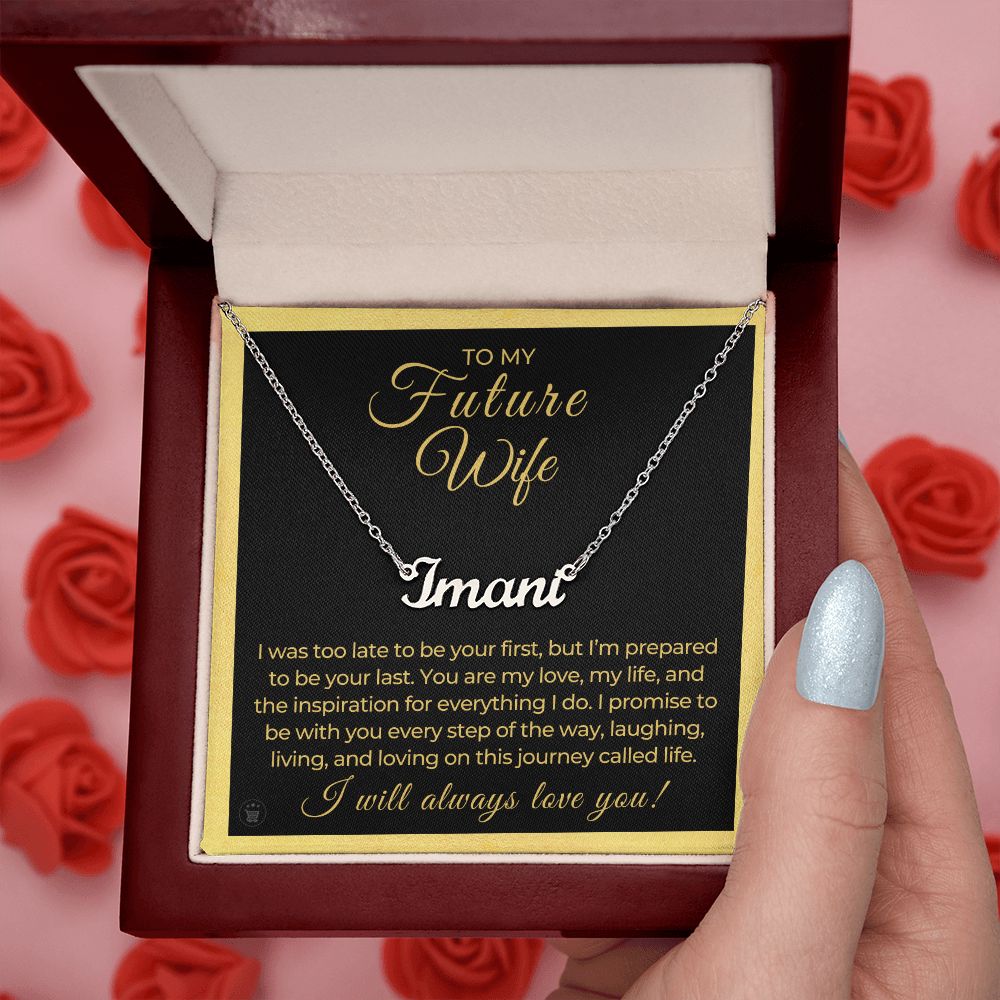 Personalized Future Wife Gift | Every Step Name Necklace 0464NNT8