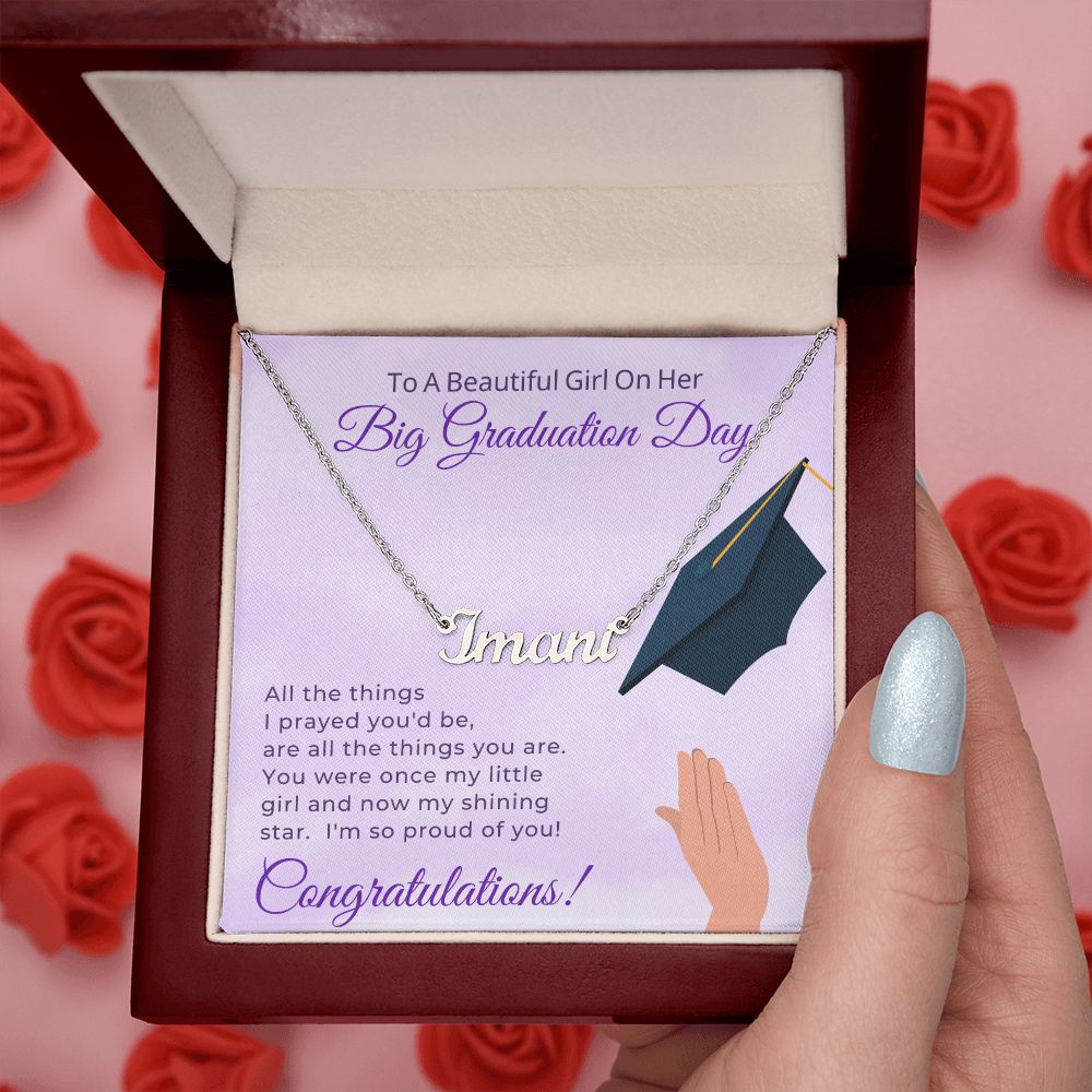 Graduation Gift For Her | My Shining Star Name Necklace 0846NNT1