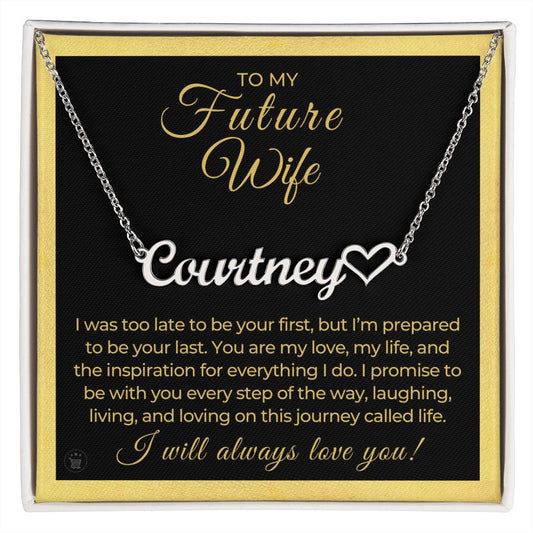 Personalized Future Wife Gift | Every Step Name Necklace 0464HNNT8