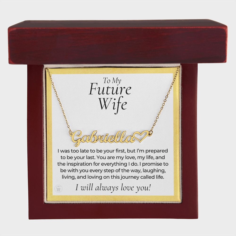 Personalized Future Wife Gift | Every Step Name Necklace 0464HNNT7