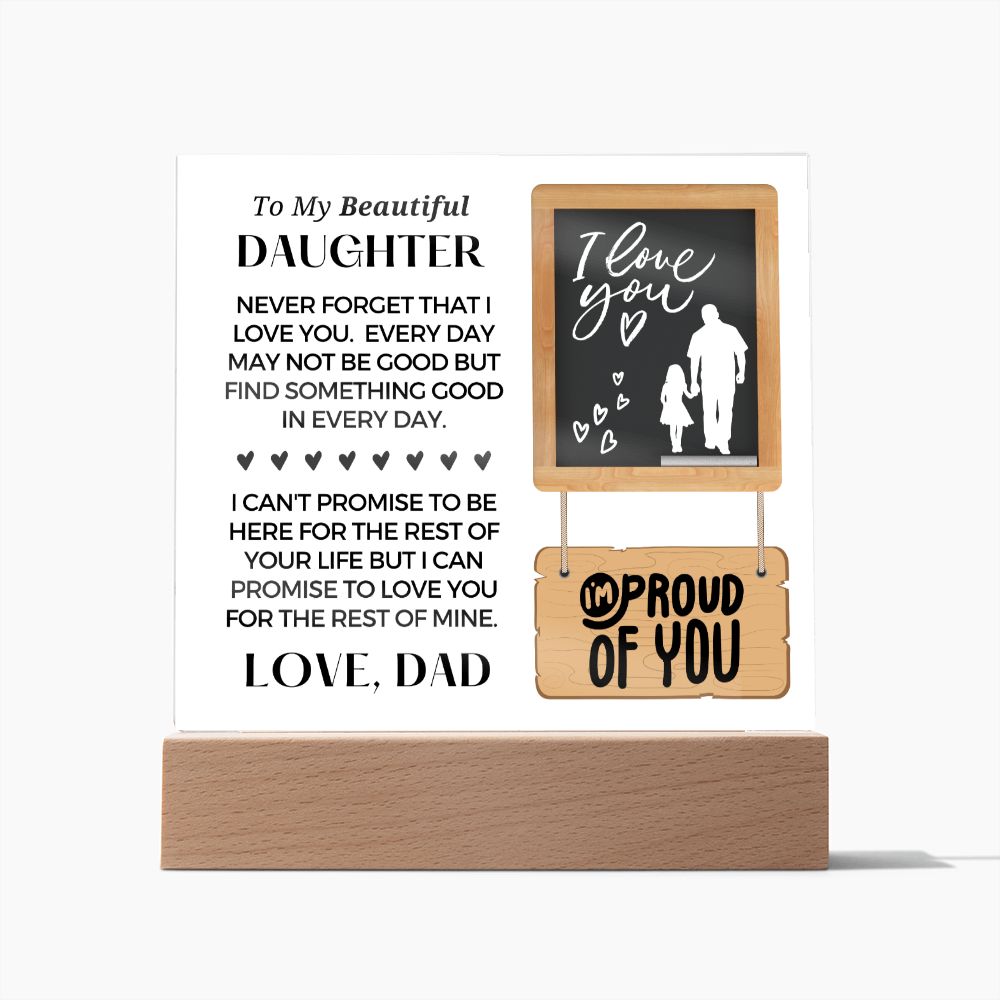 Gift for Daughter | Promise Acrylic Plaque  002-ACS