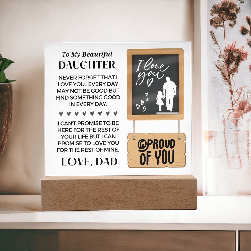 Gift for Daughter | Promise Acrylic Plaque  002-ACS