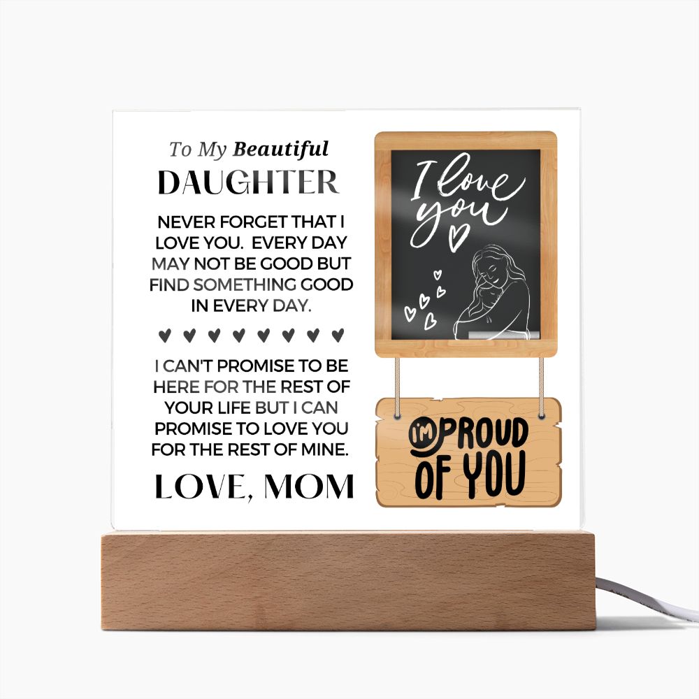 Gift for Daughter | Promise Acrylic Plaque  001-ACS