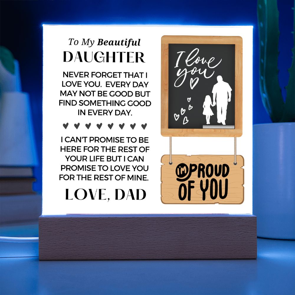 Gift for Daughter | Promise Acrylic Plaque  002-ACS