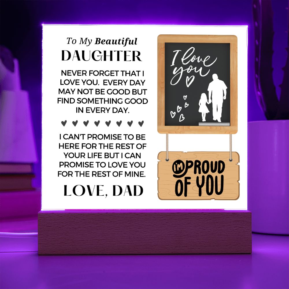 Gift for Daughter | Promise Acrylic Plaque  002-ACS