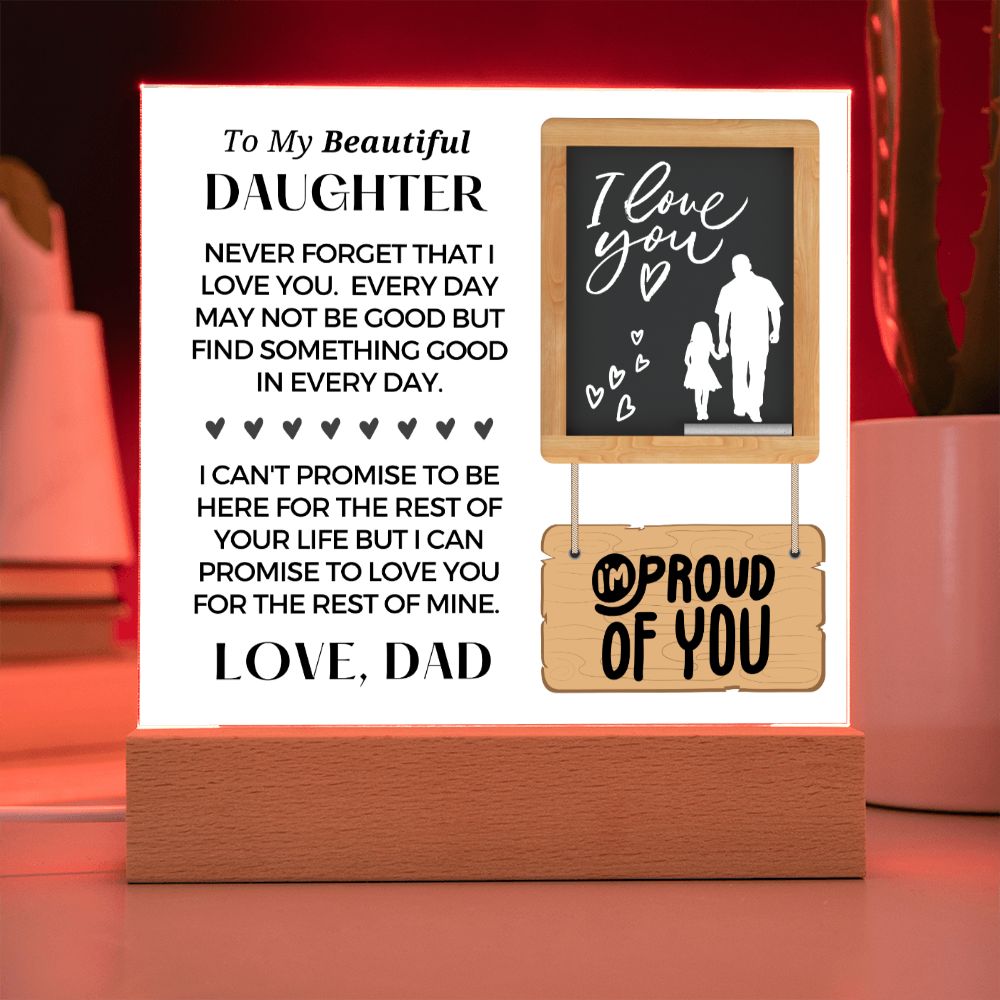 Gift for Daughter | Promise Acrylic Plaque  002-ACS