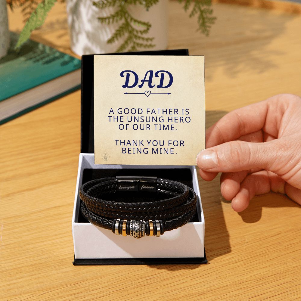 Gift For Dad | My Hero Men's Bracelet 0663BT6