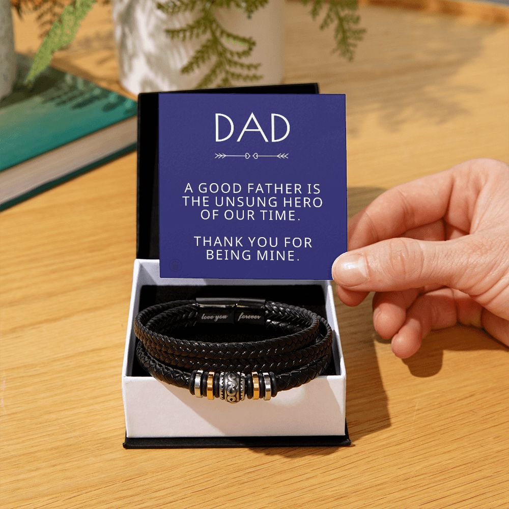 Gift For Dad | My Hero Men's Bracelet 0663BT9