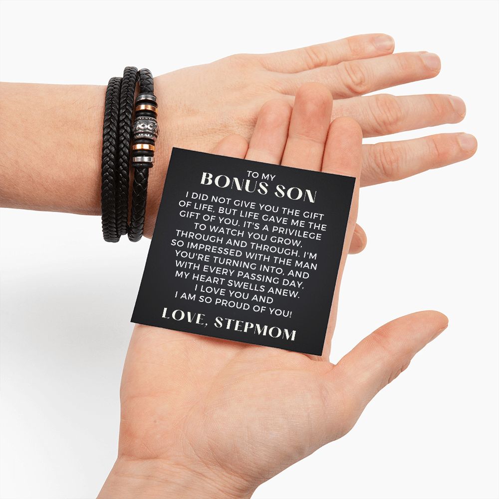 Gift For Bonus Son | The Gift Leather Bracelet 0862BT2