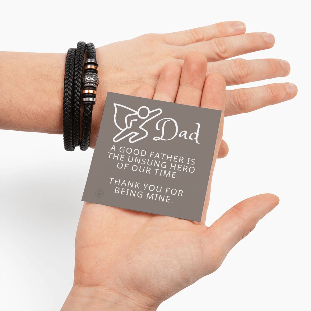 Gift For Dad | My Hero Men's Bracelet 0663BT8